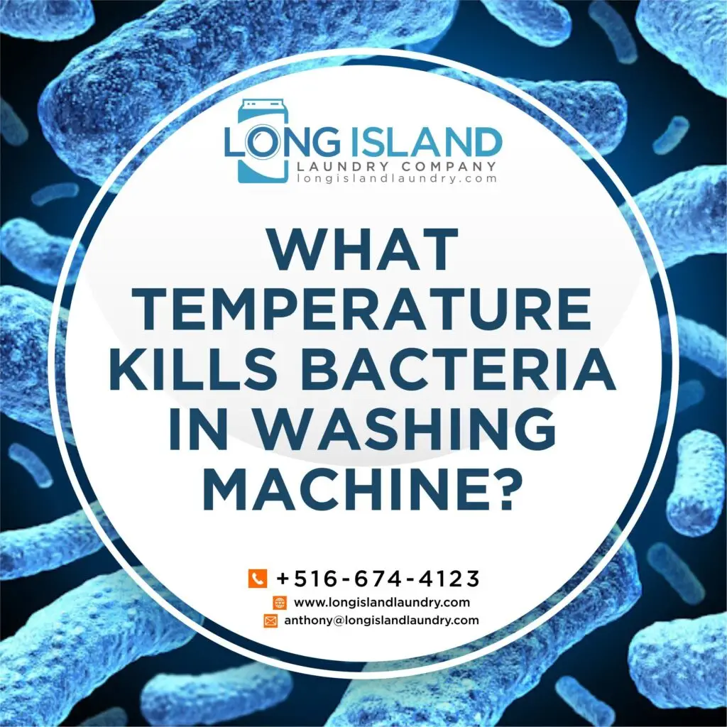 what temperature kills bacteria in washing machine