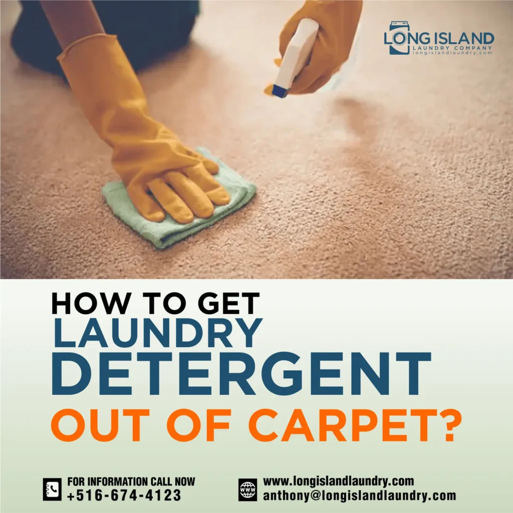 How to get Laundry detergent out of carpet