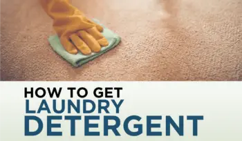 How to get Laundry detergent out of carpet
