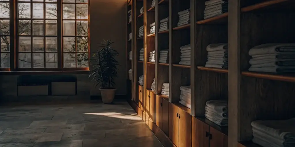 Clean, folded healthcare linens in Locust Valley.