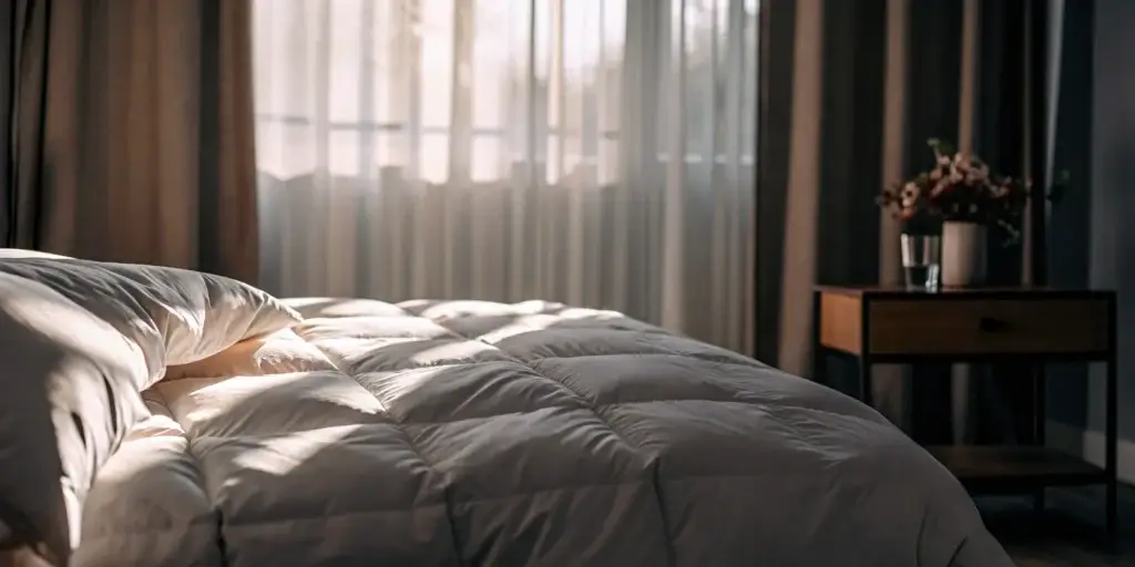 Clean comforter in Oyster Bay.