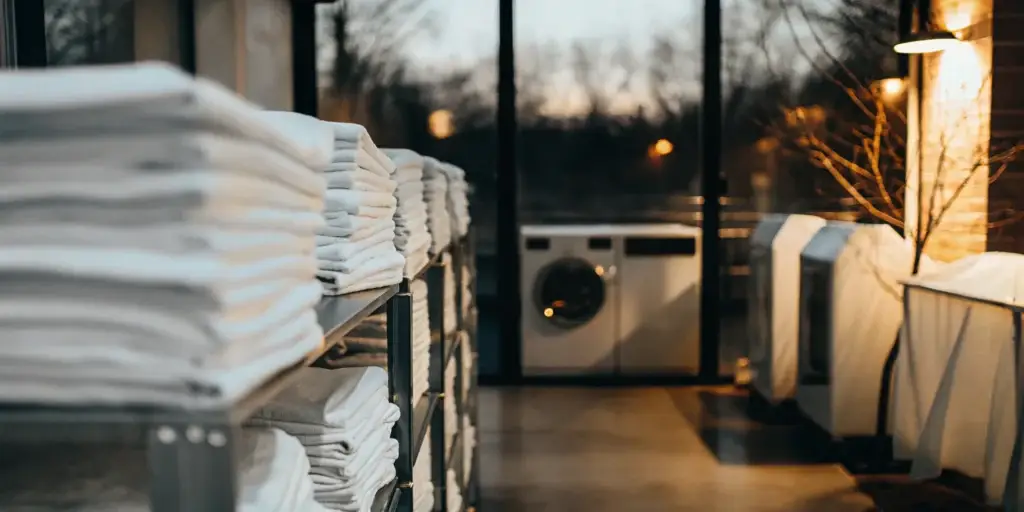 Clean healthcare linens.