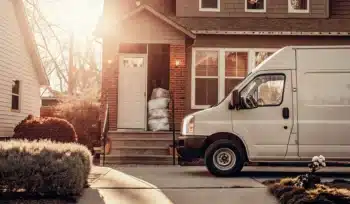 Best Oyster Bay laundry pickup and delivery van.