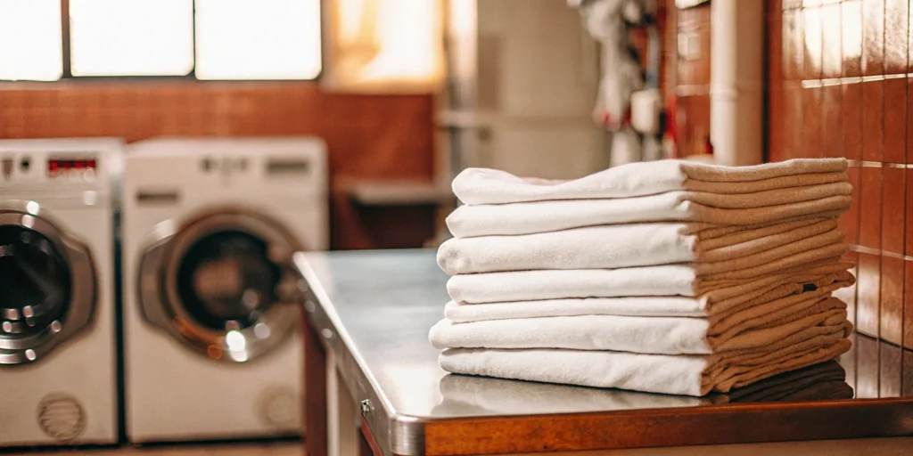 Clean medical laundry in Albertson.