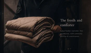 A person holding a professionally cleaned comforter, a benefit of cleaning services in Roslyn Harbor.