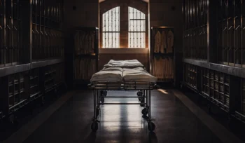 A medical laundry service in Cold Spring Hills with carts of hygienically clean, folded linens.