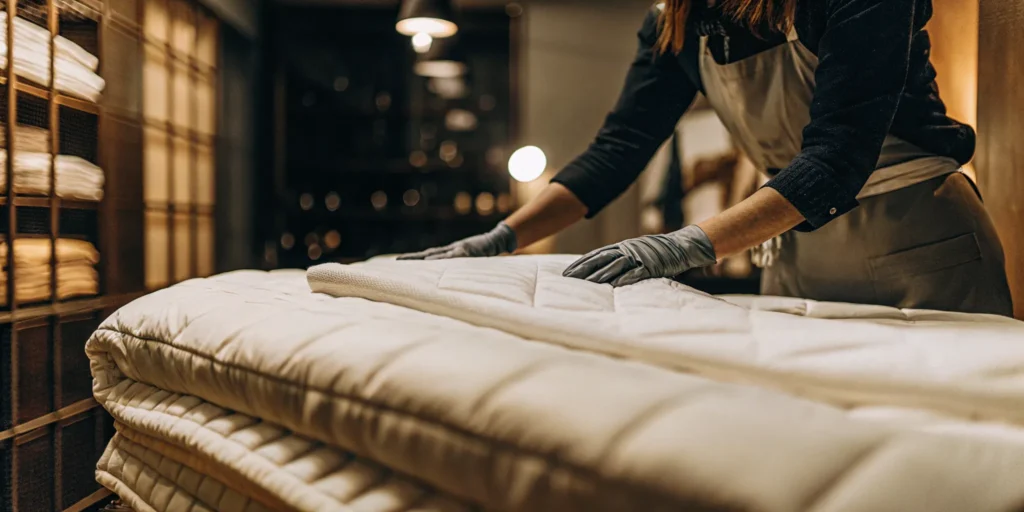 Professional comforter cleaning in Old Westbury for a deep, hygienic clean and fabric protection.