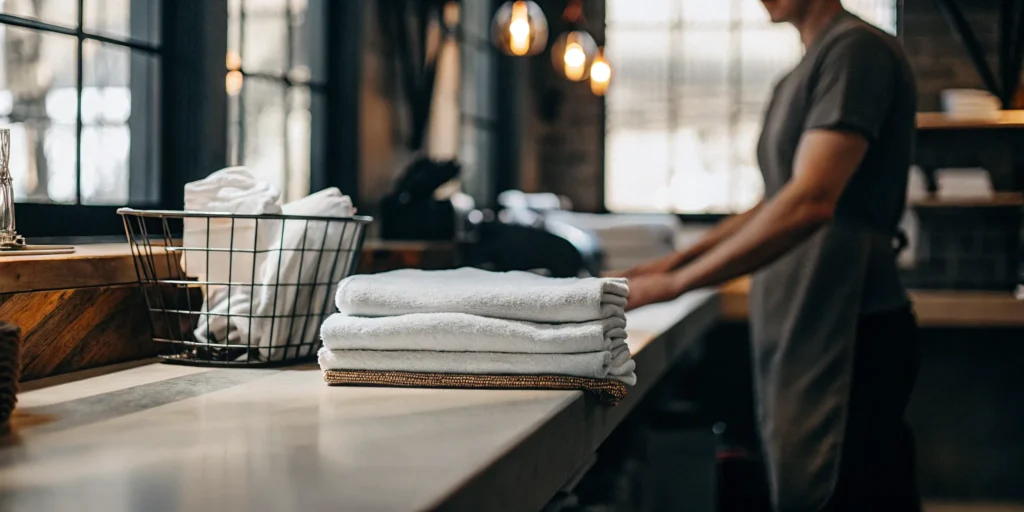Wash and fold service in Great Neck with a basket of freshly folded laundry.