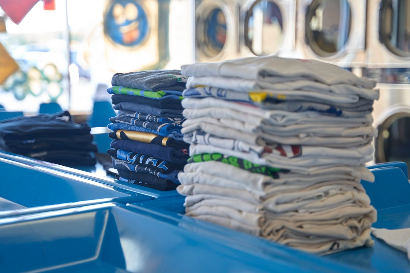 Fresh, neatly folded laundry from Long Island Laundry Company